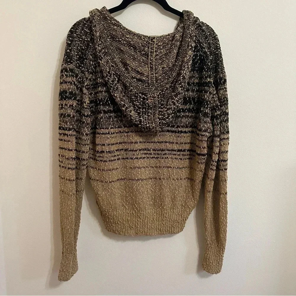 J. Crew Cropped Marled Cotton Hoodie Size XS fair trade relaxed slouchy